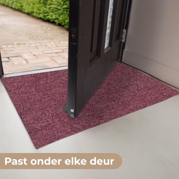 Bladeren - Patroon - Paars Deurmat klein 898 -USP_NL