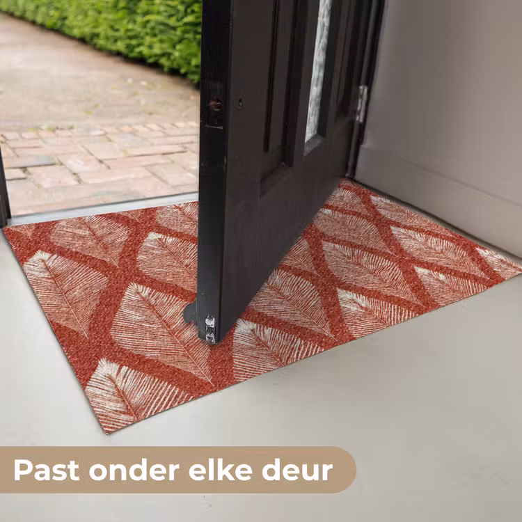 Bladeren - Rood - Elegant Deurmat klein -USP_NL
