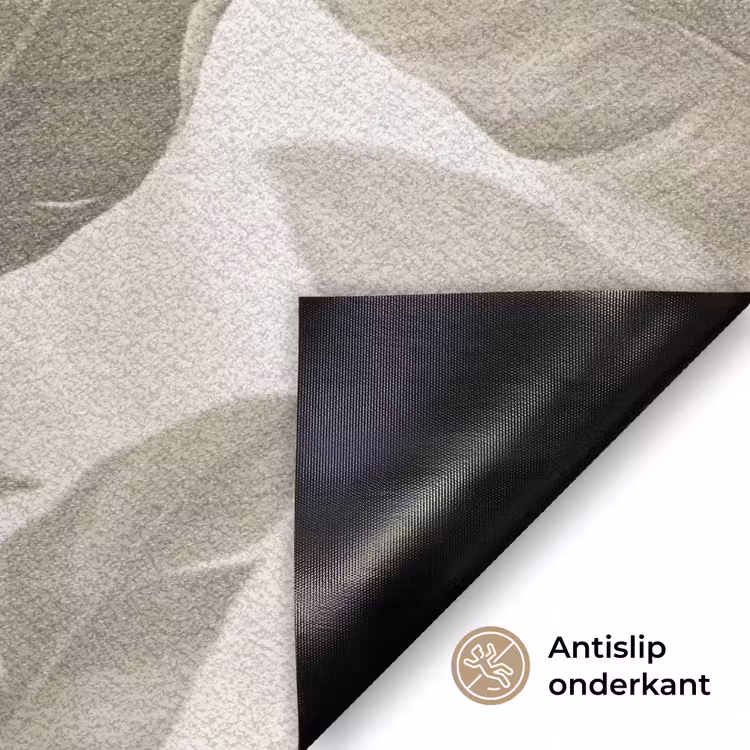 Bladeren - Tropisch - Natuur - Abstract - Beige Deurmat klein -antislip_NL