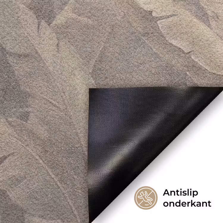 Bladeren - Tropisch - Natuur - Modern - Beige Deurmat klein -antislip_NL
