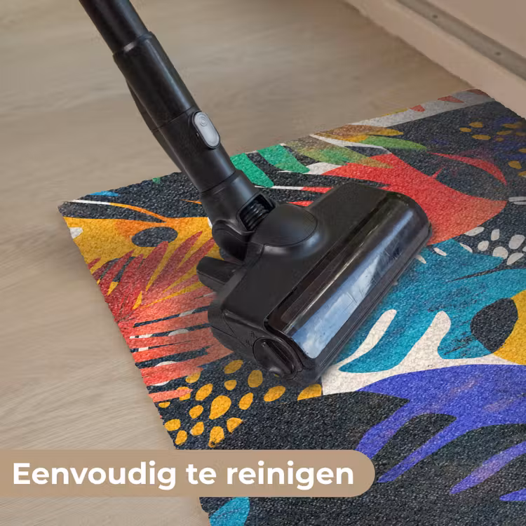 Bladeren - Vormen - Abstract - Kleurrijk Deurmat klein -reinigen_NL