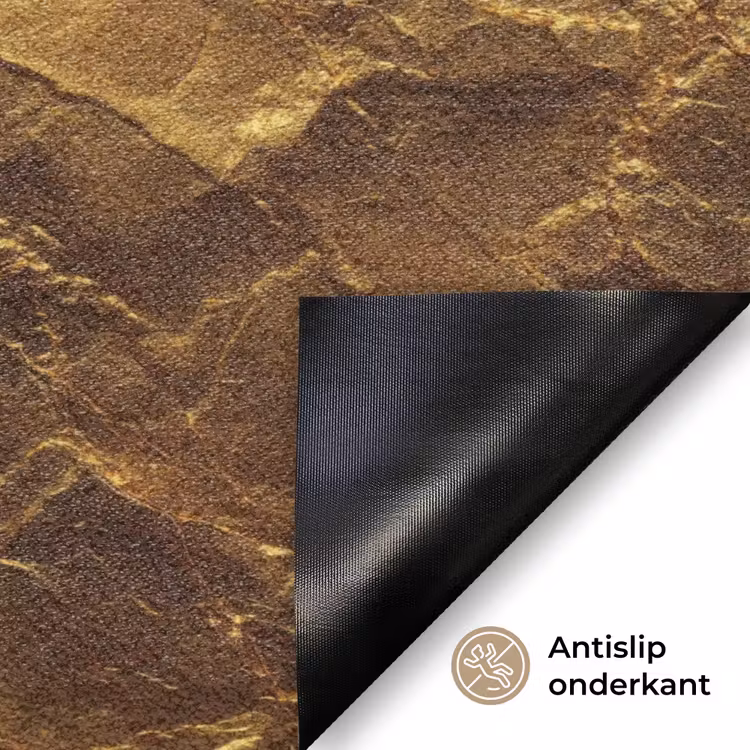 Bladgoud - Textuur - Goud Deurmat klein 898 -antislip_NL