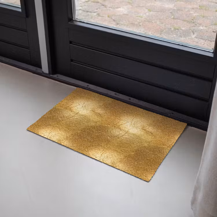 Bladgoud - Vintage - Textuur - Warm Goud Deurmat klein 898 -sfeer2