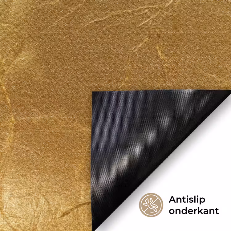 Bladgoud - Vintage - Textuur - Warm Goud Deurmat klein 898 -antislip_NL