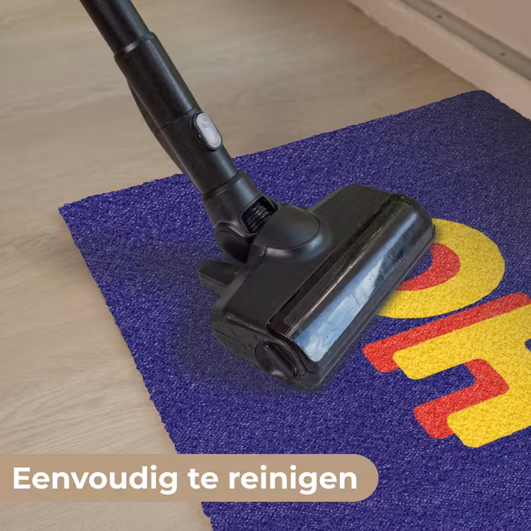 Blauw - Geel - OH - Schaduw Deurmat klein -reinigen_NL