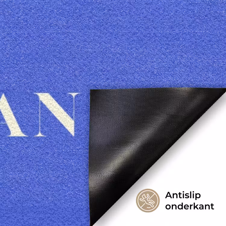 Blauw - I am that woman - Sierlijk - Minimalistisch Deurmat klein -antislip_NL