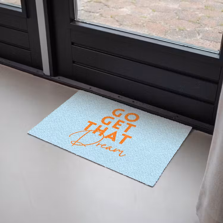 Blauw - Oranje - Tekst Deurmat klein -sfeer2