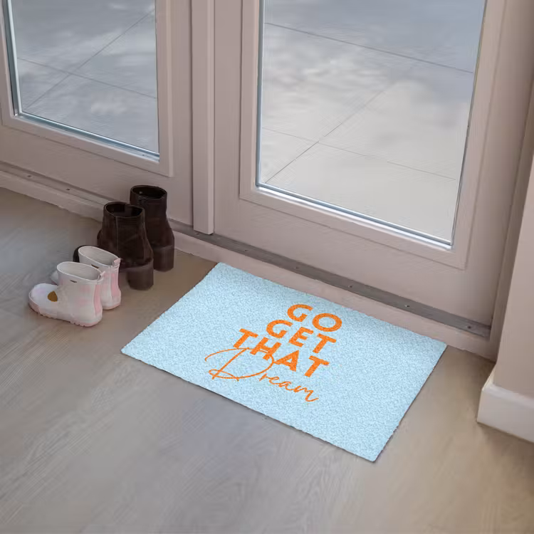 Blauw - Oranje - Tekst Deurmat klein -sfeer3