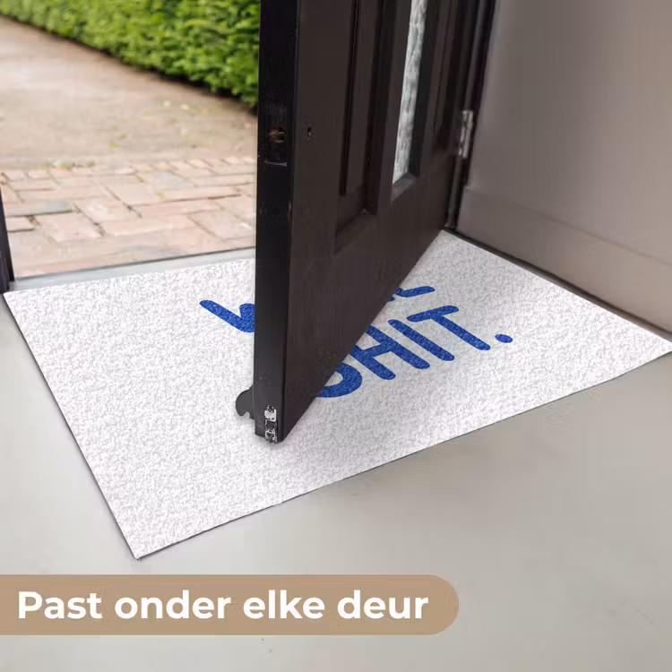 Blauw - Quote - Wit Deurmat klein -USP_NL
