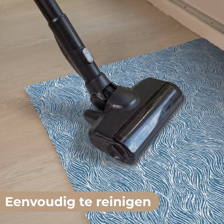 Blauw - Wit - Golven - Getekend - Textuur Deurmat klein 898 -reinigen_NL