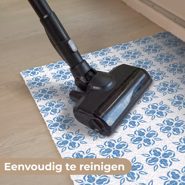 Blauw - Wit - Tegel - Patroon Deurmat klein 898 -reinigen_NL