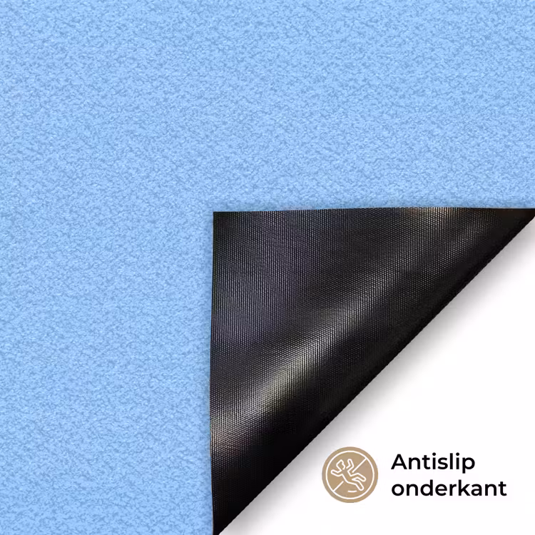 Blauw - Wit - You fuckin rock Deurmat klein -antislip_NL
