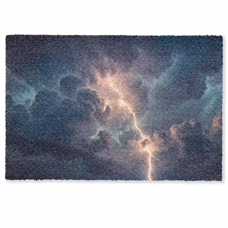 Bliksem - Storm - Natuur - Donker Deurmat klein -zkaufland3d