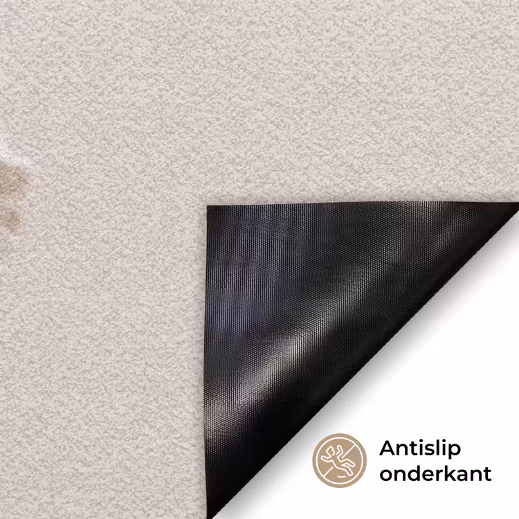 Bloem - Beige - Crème Deurmat klein -antislip_NL