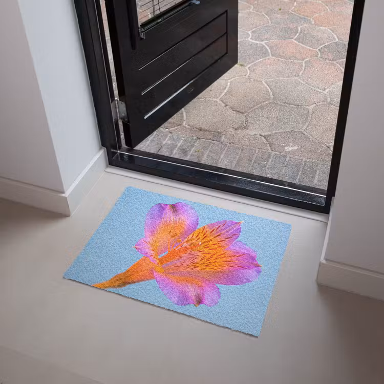 Bloem - Detail - Kleurrijk Deurmat klein -sfeer5