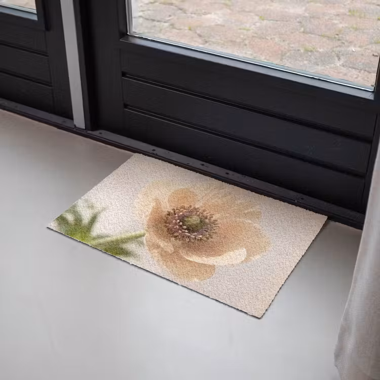 Bloem - Minimalistisch - Groen Deurmat klein -sfeer2