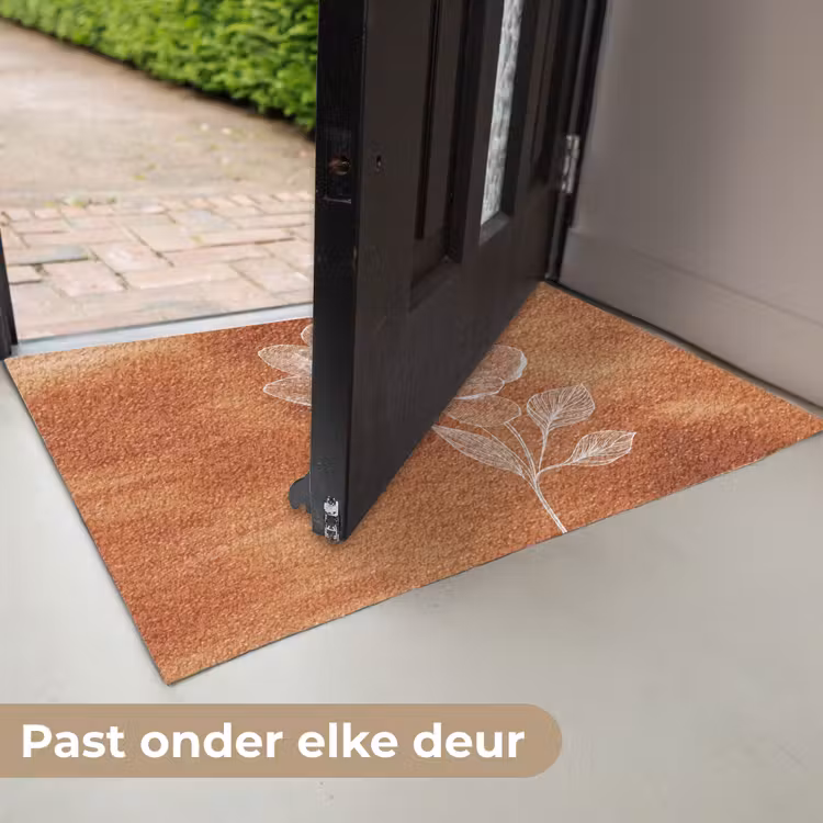 Bloem - Minimalistisch - Wit Deurmat klein -USP_NL
