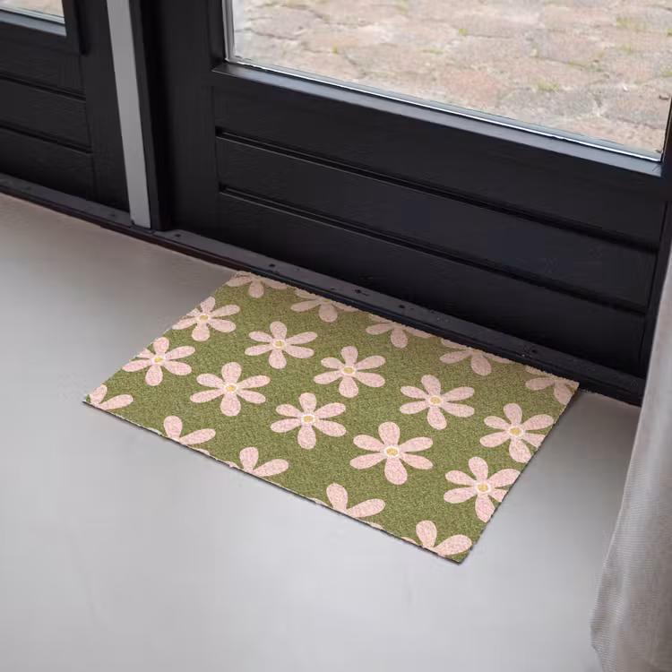 Bloem - Modern - Groen Deurmat klein 898 -sfeer2