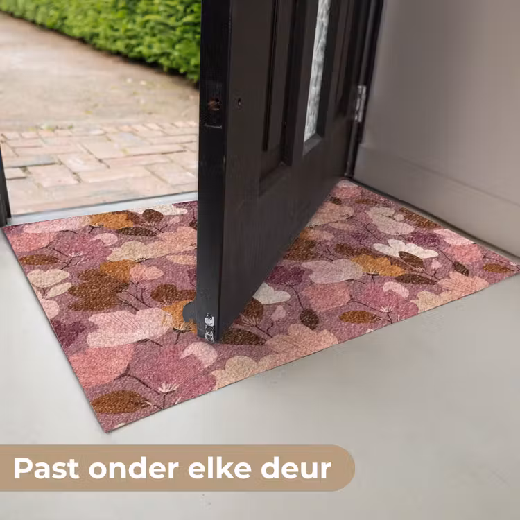 Bloem - Patroon - Roze Deurmat klein 898 -USP_NL