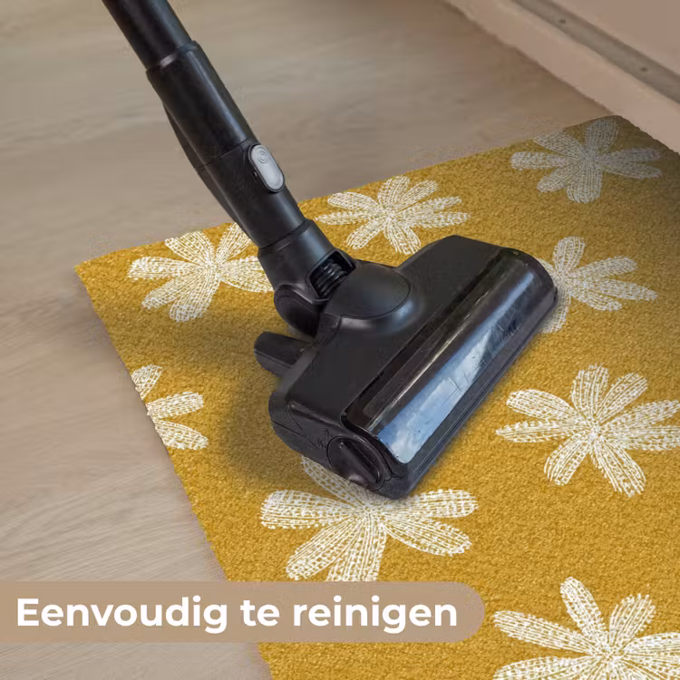 Bloem - Speels - Okergeel Deurmat klein 898 -reinigen_NL