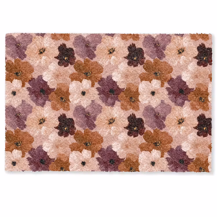 Bloemen - Abstract - Aardetinten Deurmat klein 898 -zkaufland3d