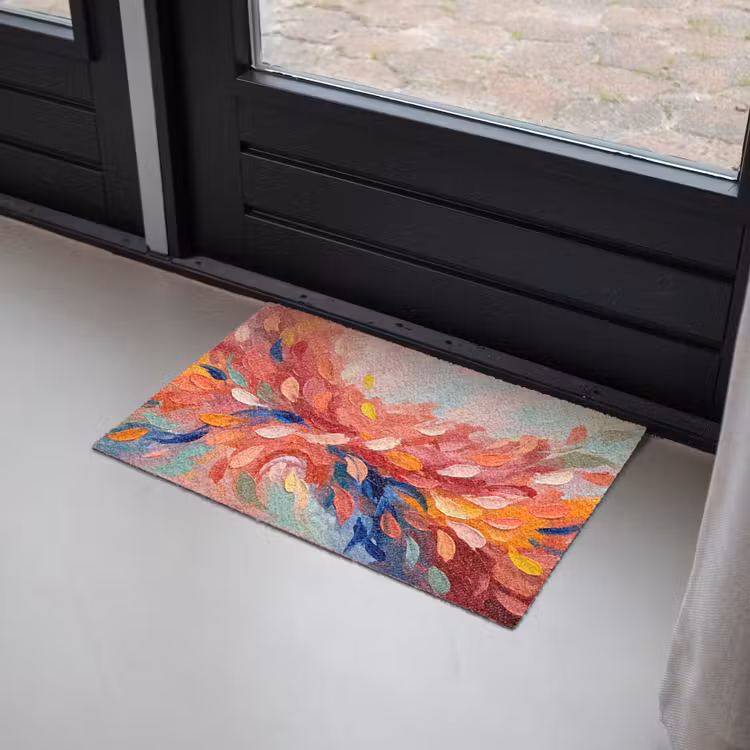 Bloemen - Abstract - Kunst - Modern Deurmat klein -sfeer2
