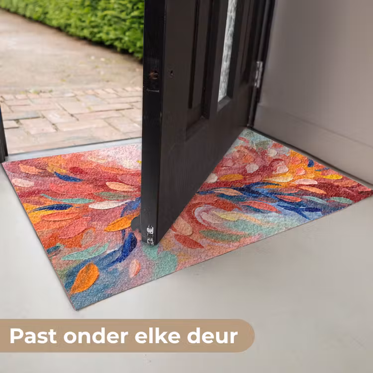 Bloemen - Abstract - Kunst - Modern Deurmat klein -USP_NL