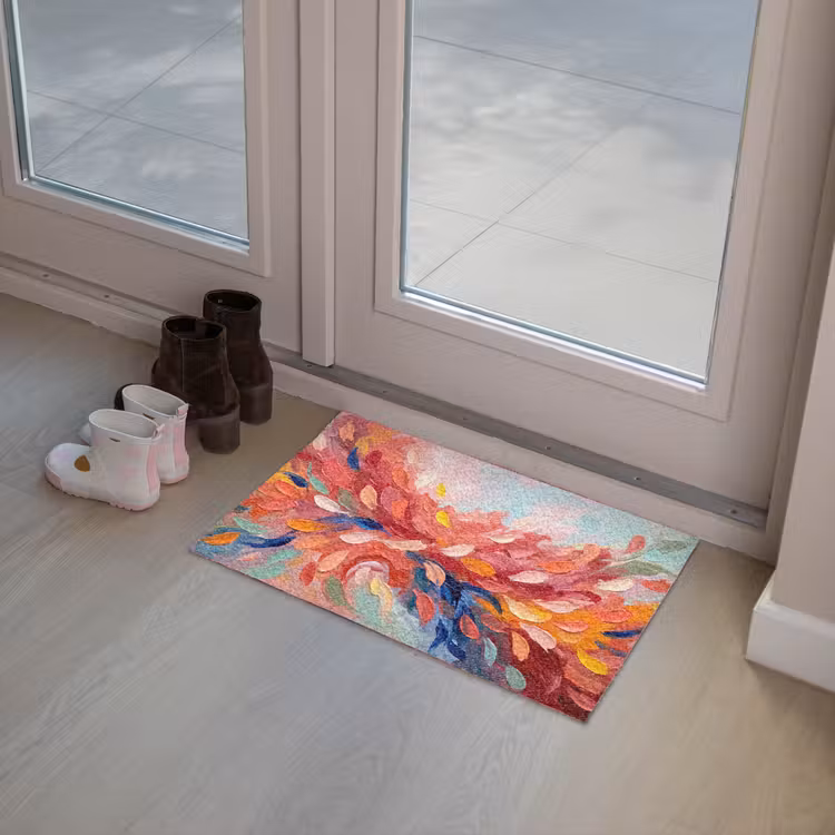 Bloemen - Abstract - Kunst - Modern Deurmat klein -sfeer3