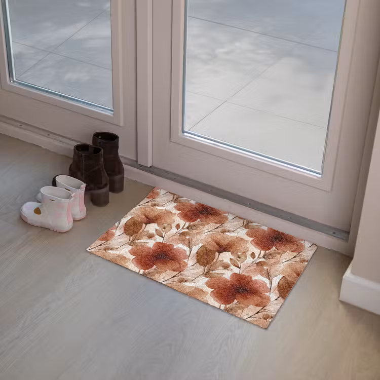 Bloemen - Aquarel - Botanisch - Terracotta Deurmat klein 898 -sfeer3