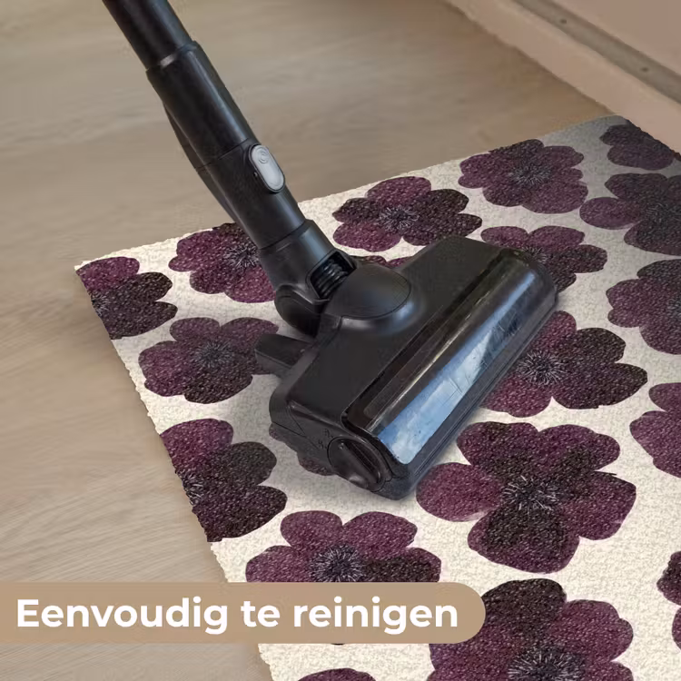 Bloemen - Aquarel - Paars Deurmat klein 898 -reinigen_NL