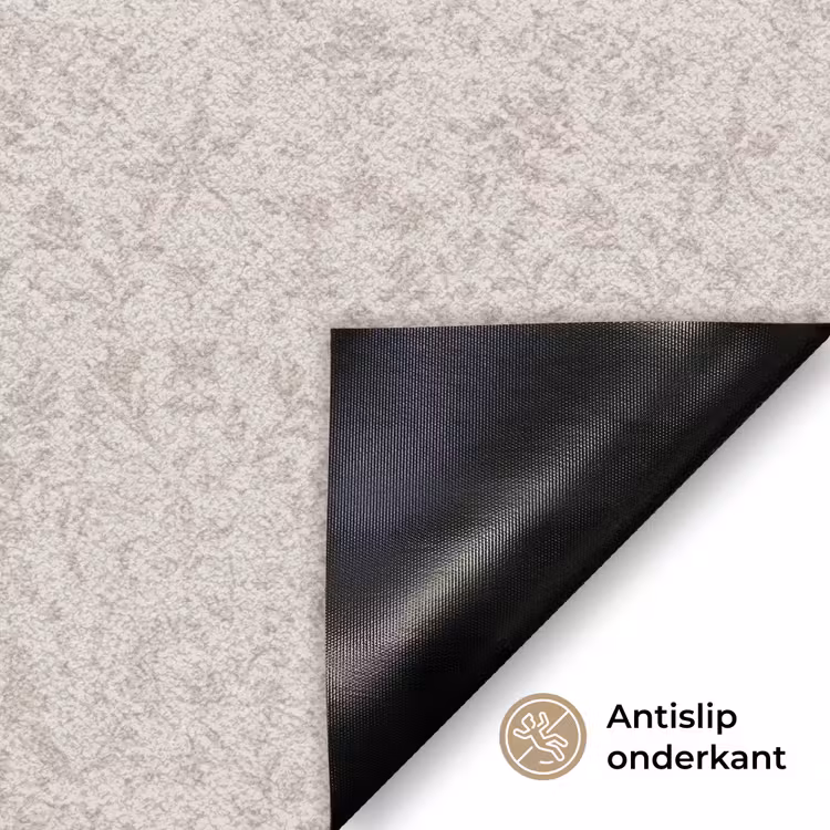 Bloemen - Bladeren - Licht - Taupe Deurmat klein 898 -antislip_NL