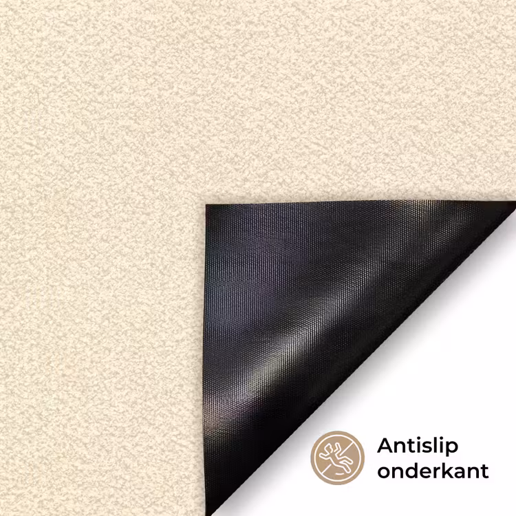 Bloemen - Blauw - Lijst - Bladeren Deurmat klein -antislip_NL