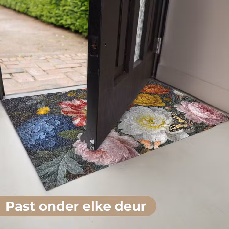 Bloemen - Boeket - Klassiek - Kleurrijk - Natuur Deurmat klein -USP_NL