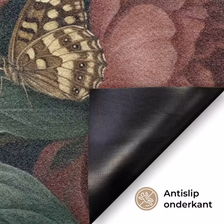 Bloemen - Boeket - Natuur - Klassiek - Donker Deurmat klein -antislip_NL