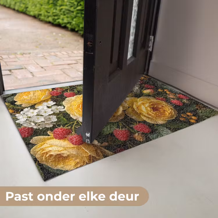 Bloemen - Boeket - Natuur - Klassiek - Geel Deurmat klein -USP_NL