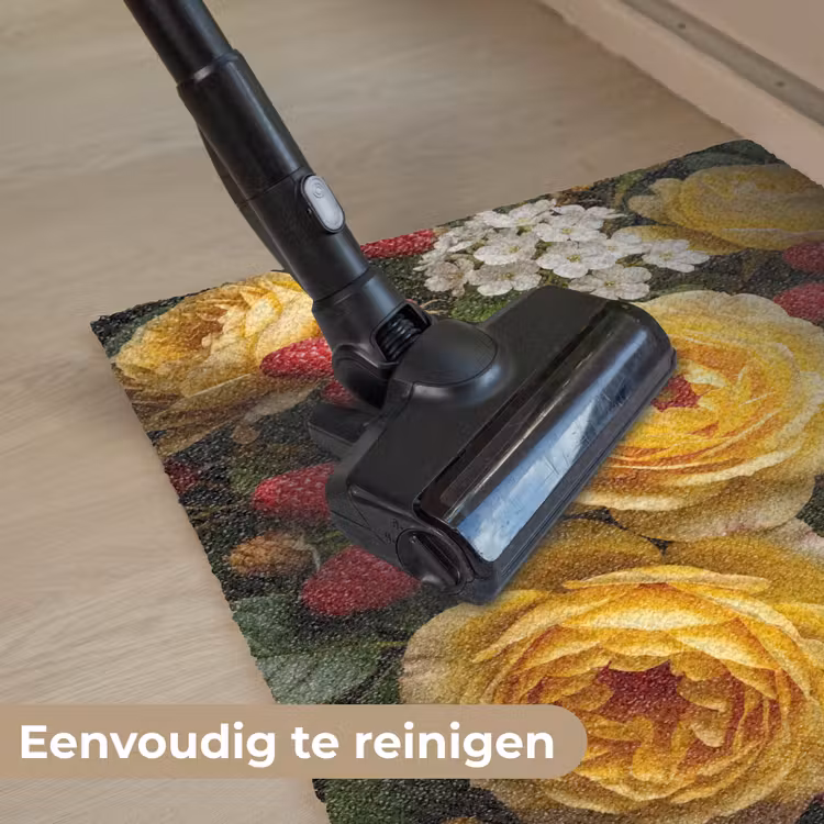 Bloemen - Boeket - Natuur - Klassiek - Geel Deurmat klein -reinigen_NL
