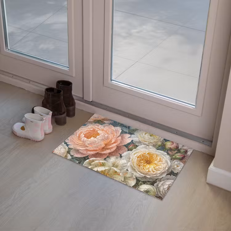 Bloemen - Boeket - Natuur - Klassiek - Kleurrijk Deurmat klein -sfeer3