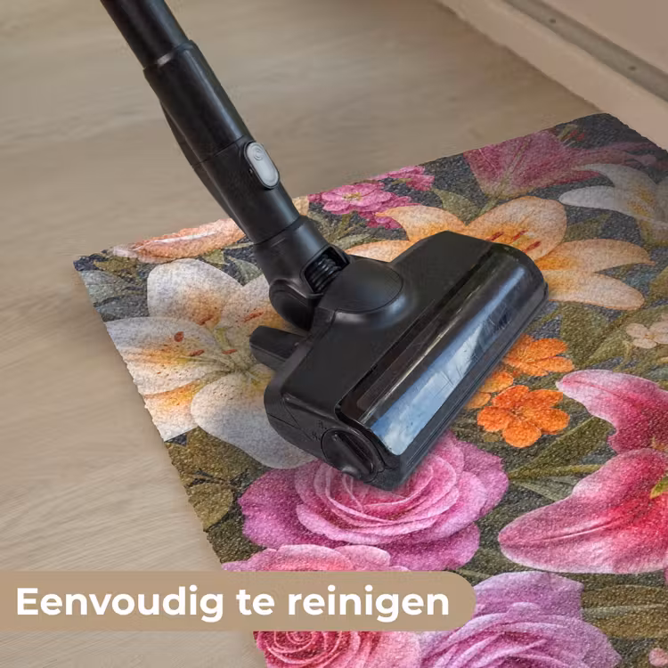 Bloemen - Boeket - Natuur - Kleurrijk - Modern Deurmat klein -reinigen_NL