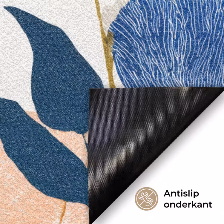 Bloemen - Botanisch - Kleurrijk Deurmat klein 898 -antislip_NL