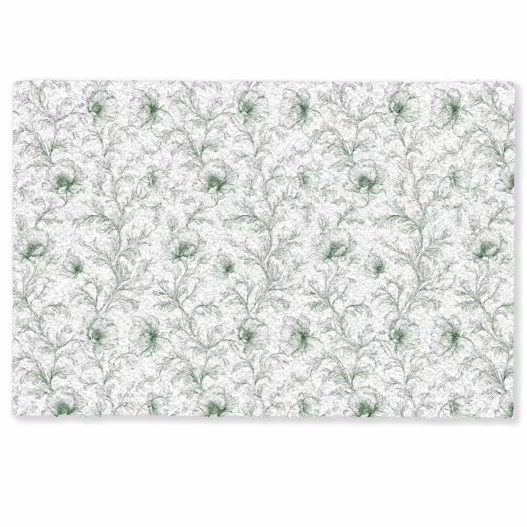 Bloemen - Getekend - Groen Deurmat klein 898 -zkaufland3d