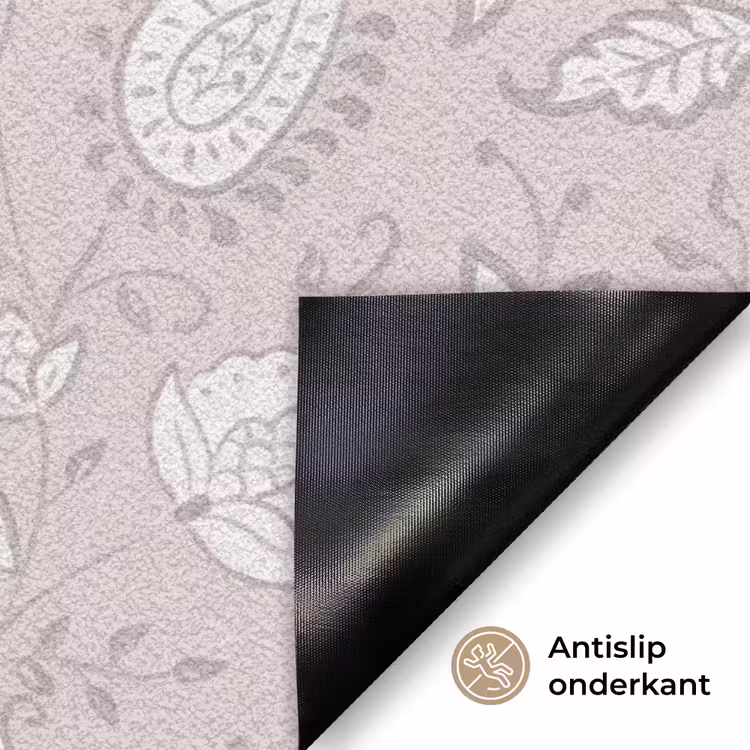 Bloemen - Getekend - Lavendel Deurmat klein 898 -antislip_NL