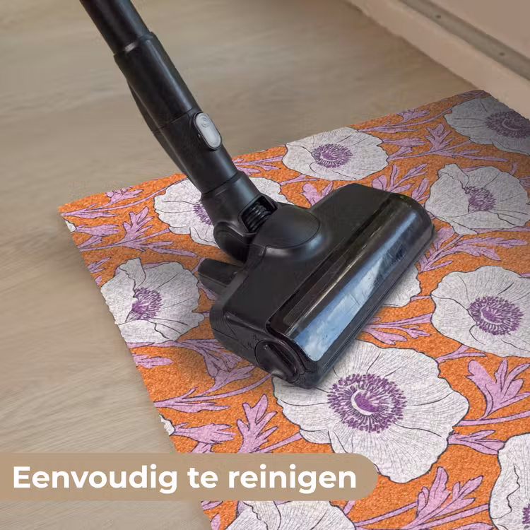 Bloemen - Grafisch - Oranje Deurmat klein 898 -reinigen_NL