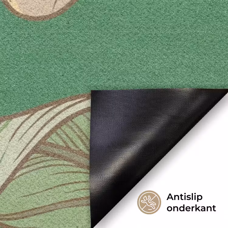Deurmat - Bloemen - Groen - Illustratie - Bloemen - Groen - Illustratie Deurmat klein