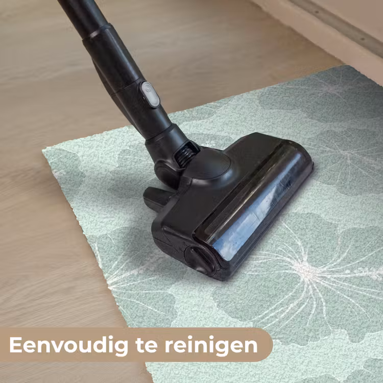 Bloemen - Hibiscus - Mint Deurmat klein 898 -reinigen_NL