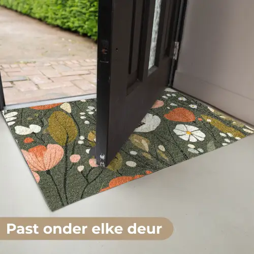 Bloemen - Illustratie - Groen Deurmat klein -USP_NL