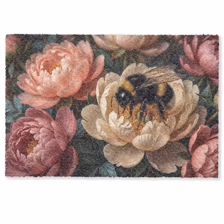 Bloemen - Insect - Natuur - Roze Deurmat klein -zkaufland3d