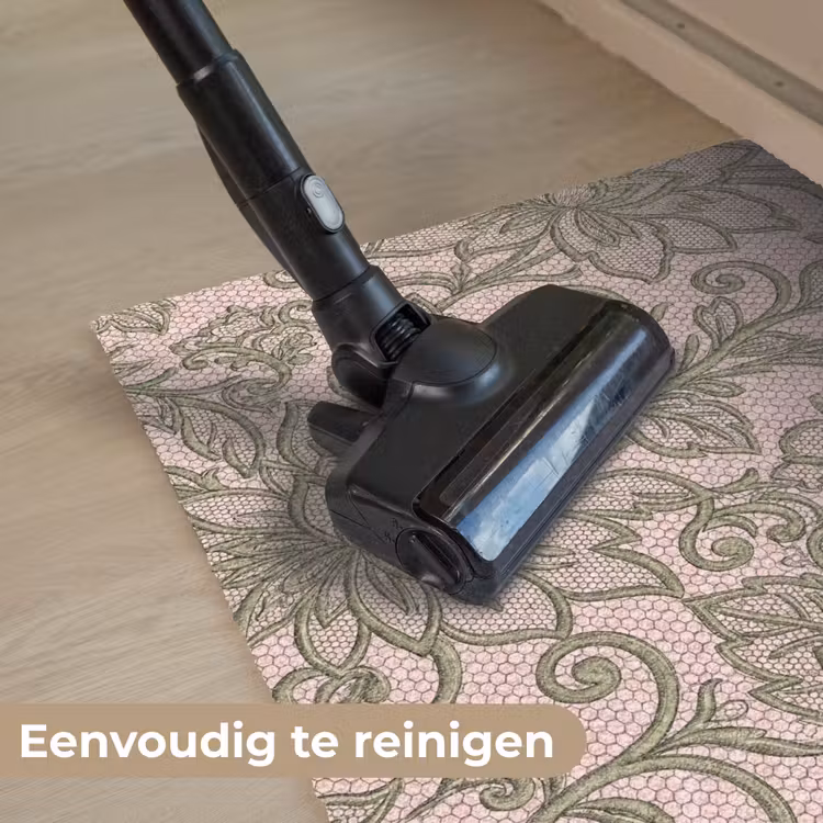 Bloemen - Kant - Patroon - Klassiek - Groen Deurmat klein -reinigen_NL