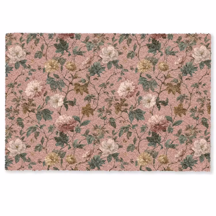 Bloemen - Klassiek - Roze Deurmat klein 898 -zkaufland3d