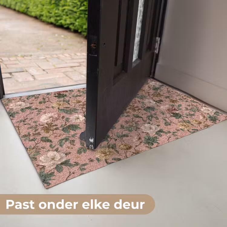 Bloemen - Klassiek - Roze Deurmat klein 898 -USP_NL