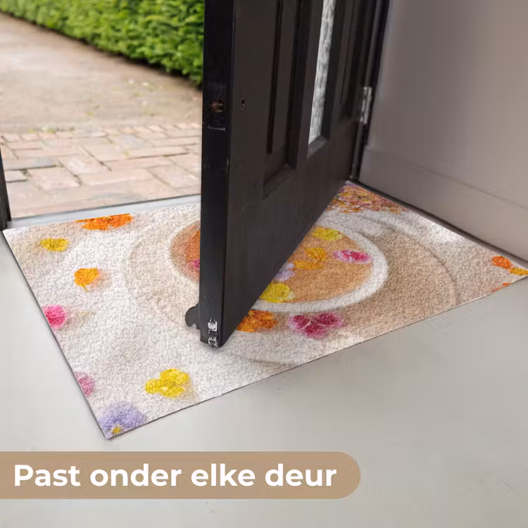 Bloemen - Kop - Natuur - Kleurrijk - Zomer Deurmat klein -USP_NL